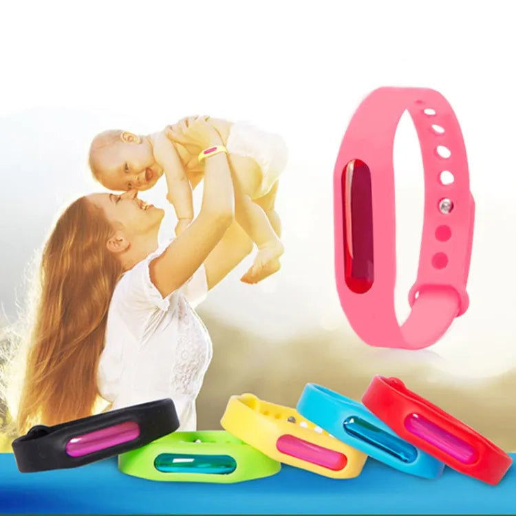 Mosquito Killer Band | Mosquito Repellent Bracelet | Plant Essential Oil Silicone | Anti-mosquito Wristband Bugs Away, Suitable For Children And Adults (random Color)