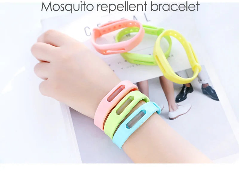 Mosquito Killer Band | Mosquito Repellent Bracelet | Plant Essential Oil Silicone | Anti-mosquito Wristband Bugs Away, Suitable For Children And Adults (random Color)