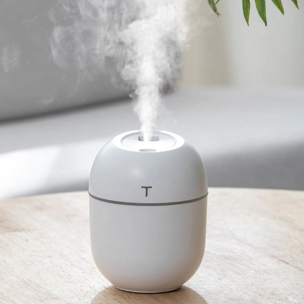 250ml Air Humidifier USB Small Mini Portable Cool Mist Diff-user For Bedroom Office Desk Car Travel Aroma Atomizer (Random Color)