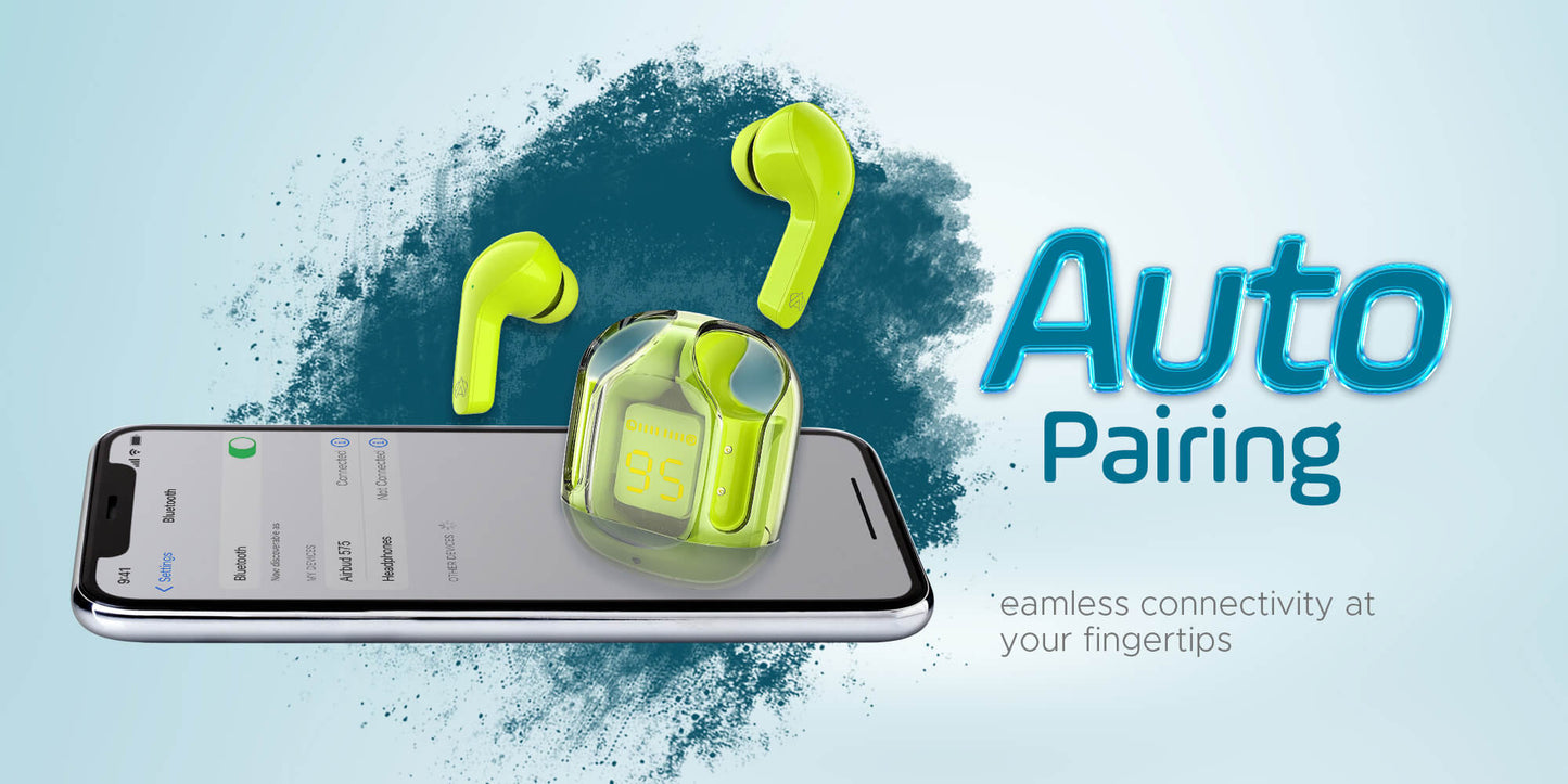 Air31 Earbuds Wireless Crystal Transparent Body | Air 31 Bluetooth Ear Buds