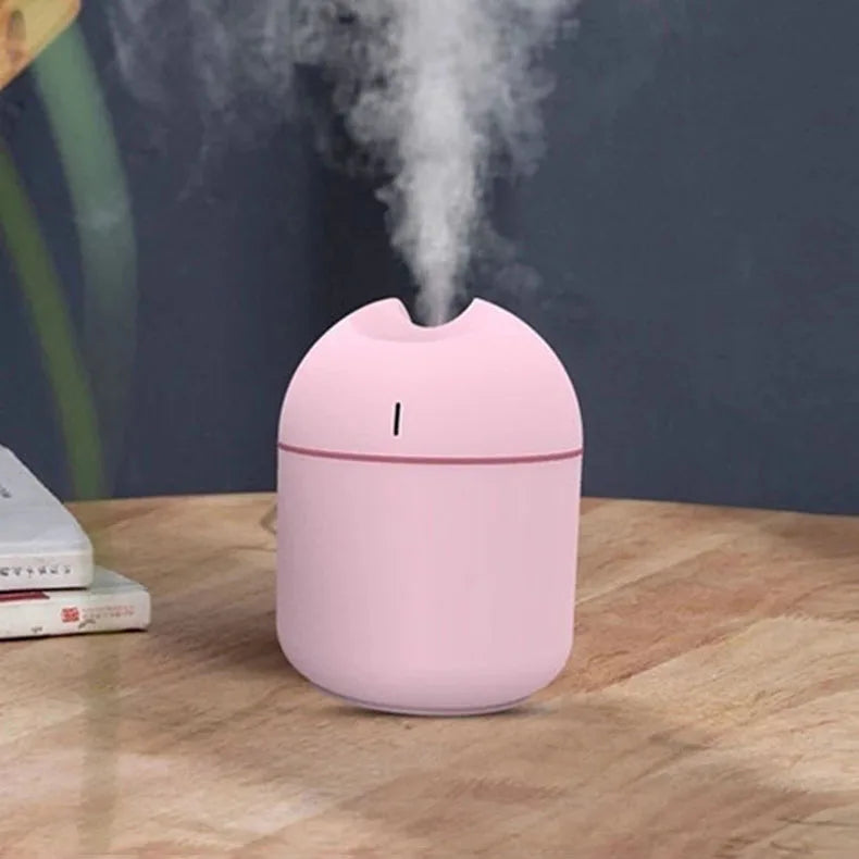 250ml Air Humidifier USB Small Mini Portable Cool Mist Diff-user For Bedroom Office Desk Car Travel Aroma Atomizer (Random Color)