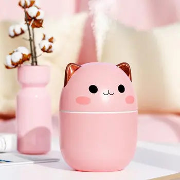 Cute Air Humidifier Mini Aromatherapy Humidifiers Diffusers Essential Oil Diffuser Home Carv ( 250ml)