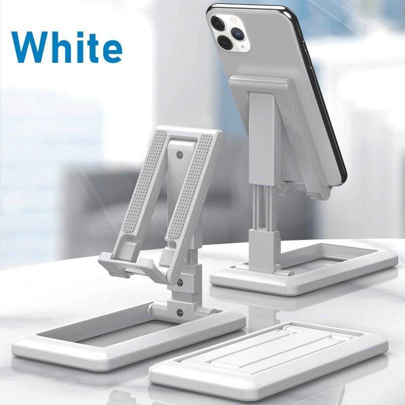 Universal Plastic Mobile Phone Holder | Adjustable Foldable Desktop Stand (Random Color)