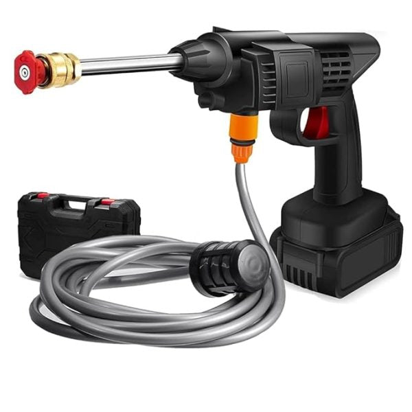 Automatic Cordless Wireless Car Wash Spray Gun High Pressure 48v Lithium Water Jet Foam Car Washer Gun