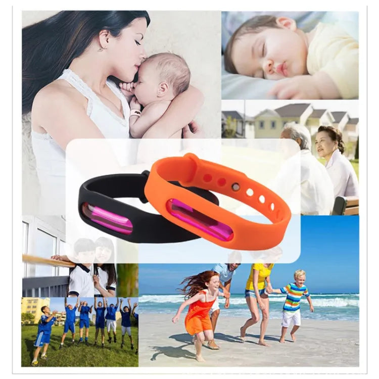 Mosquito Killer Band | Mosquito Repellent Bracelet | Plant Essential Oil Silicone | Anti-mosquito Wristband Bugs Away, Suitable For Children And Adults (random Color)