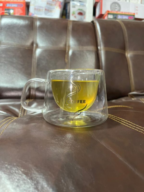 Double Wall Glass Coffee Mug For Drink Tea Coffee And Other Drinks 250ml