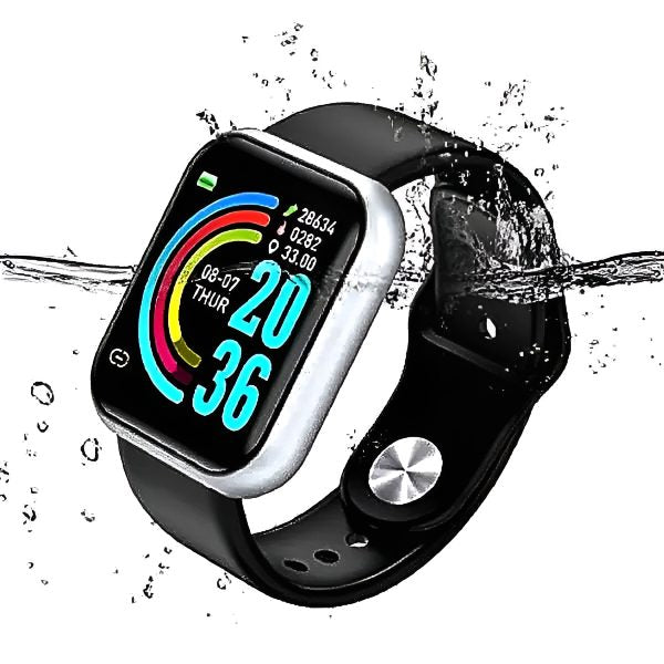 Lh 726 – Smart Bluetooth Touch Screen Watch For Men & Women – Metal Body (Random Color)