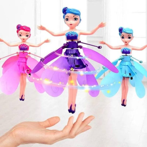 Magical Flying Fairy Doll,hand Sensor Control / Sky Dancers Flying Toy (random Color)