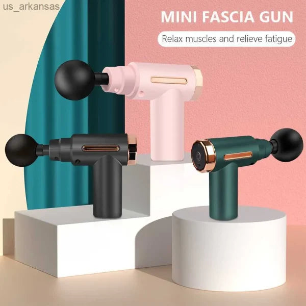 Mge-006-1 Mini Fascia Massage Gun | Handheld Muscle Deep Tissue Percussion Muscle Massager Gun (Random Color)