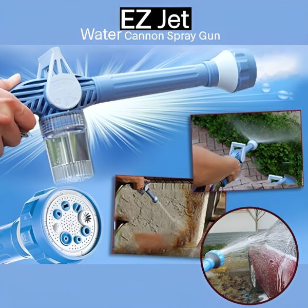 Nozzle EZ Jet Water Cleaning Soap Cannon Dispenser Pump Spray Gun | Car Washer Plastic Garden Hose Pipe Connector Function