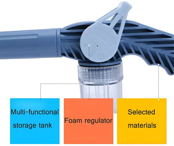 Nozzle EZ Jet Water Cleaning Soap Cannon Dispenser Pump Spray Gun | Car Washer Plastic Garden Hose Pipe Connector Function