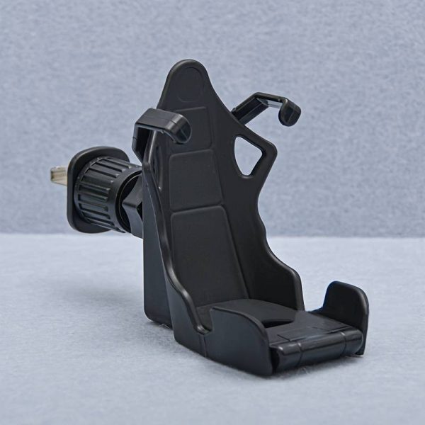 Racing Seat Design Car Mobile Phone | Fast And Furious Mobile Holder With 360° Rotateable AC Grill Grip Which Can Help Holder To Move Up And Down So That AC Winds Will Be Free (Random Colors)