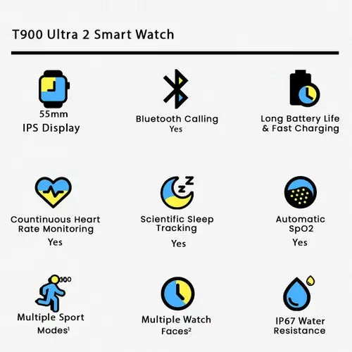 T900 Ultra 2 Smart Watch (Random Colour)